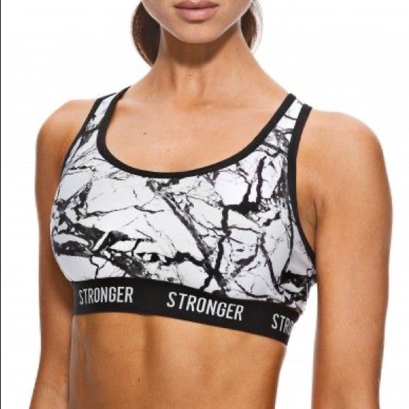 Stronger the Label white black marble activewear set Xs - Picture 6 of 9